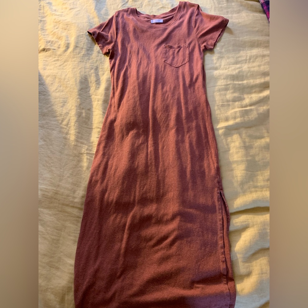 Outerknown long tee-shirt dress XS